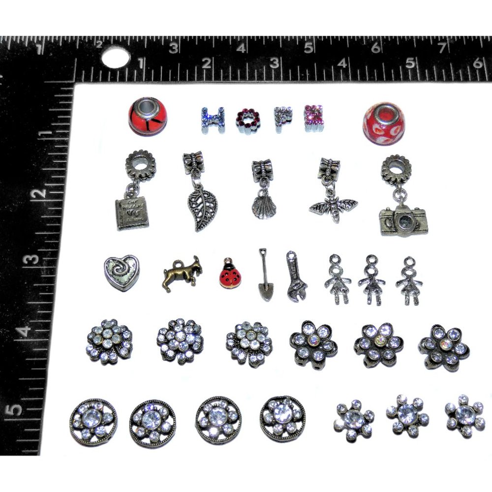Vintage to Modern Charm Pendant HUGE Lot 30+ - Picture 2 of 3